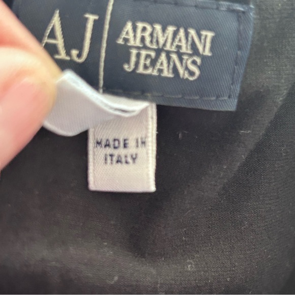 Armani Jeans Black Milano First Denim Equipment T-Shirt | Sz Italy XL US Medium - Picture 9 of 13